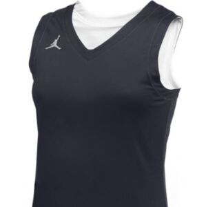 Jordan Jersey Tank Top Womens Medium Black White New